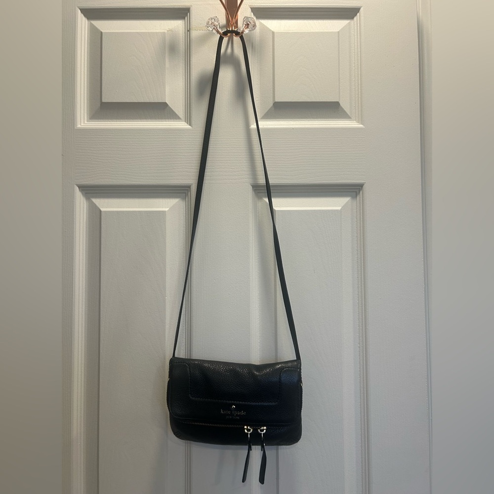 Kate Spade mansfield marina Black Leather Shoulder Bag